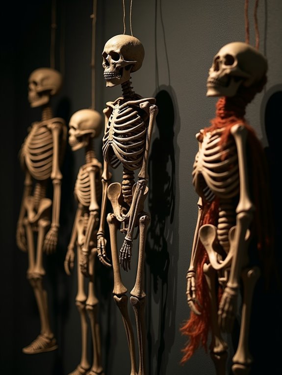 upcycled skeleton art project