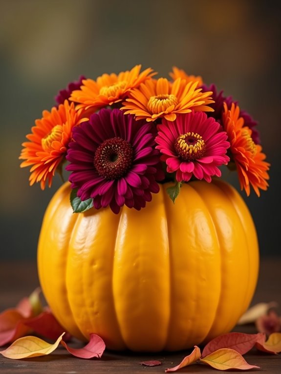 vibrant autumn floral decor