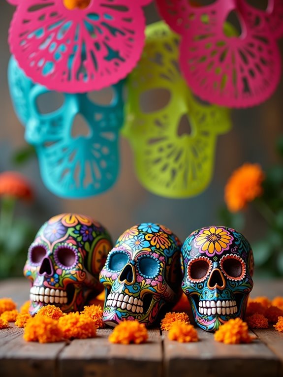 vibrant dia de los muertos