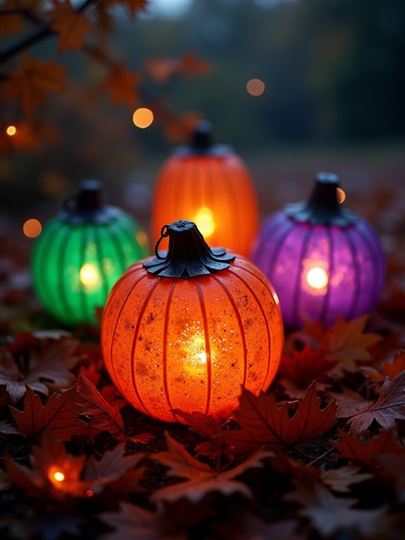 vibrant halloween lantern crafting