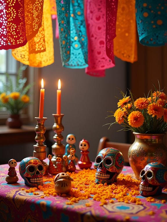 vibrant handmade tribute offerings