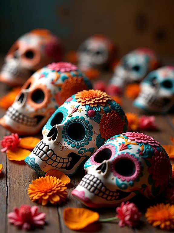 vibrant masks celebrate remembrance