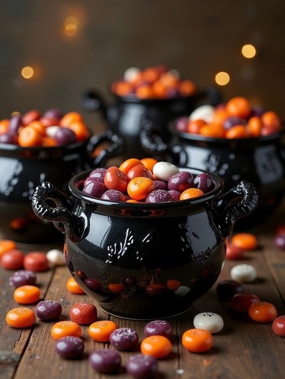 vintage cauldron candy container