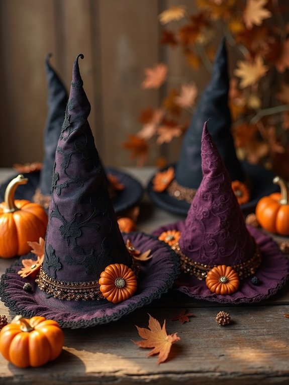 vintage charm witch hats