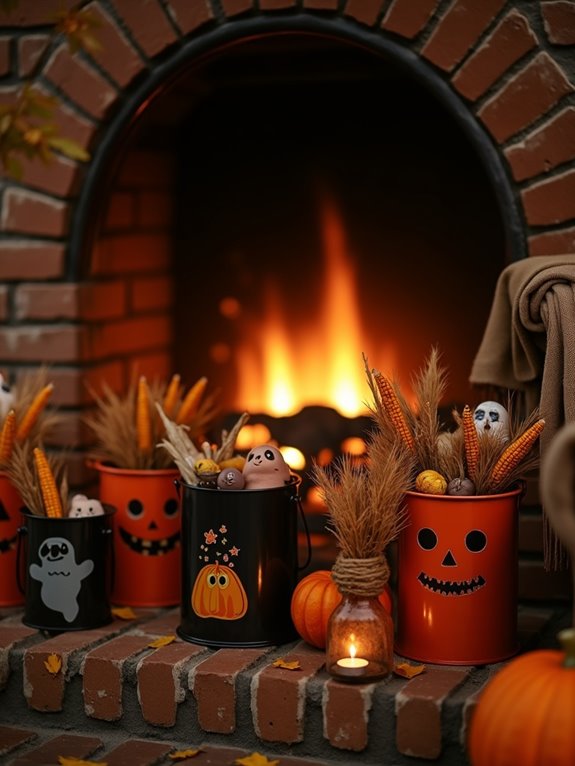 vintage halloween charm containers