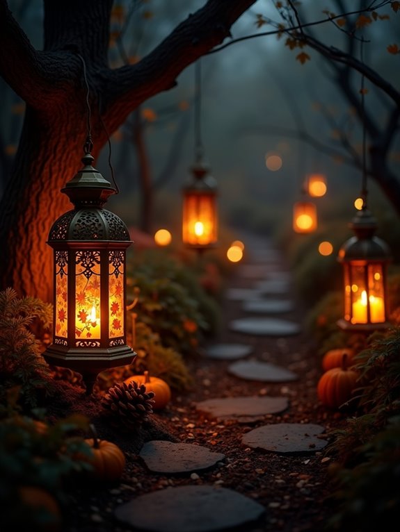 vintage lanterns with leds