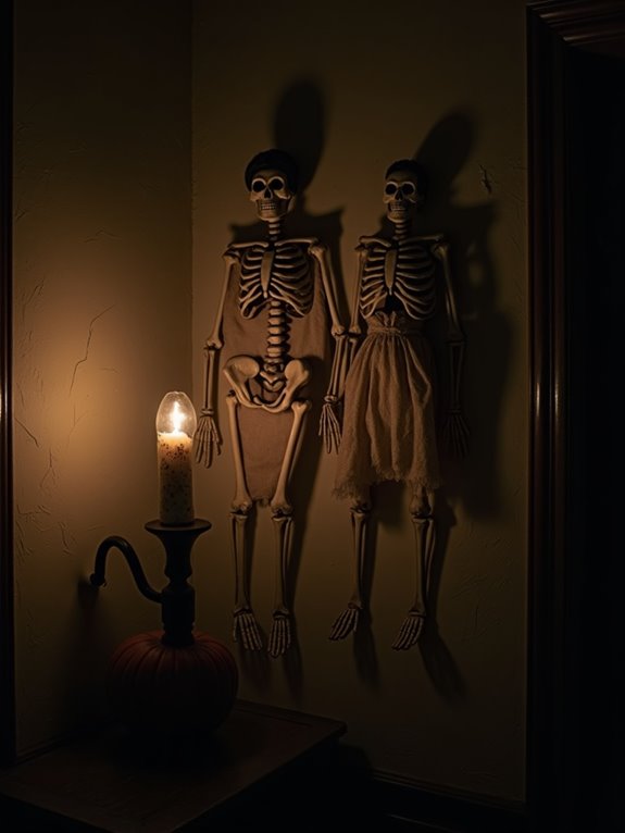 vintage skeleton wall decor