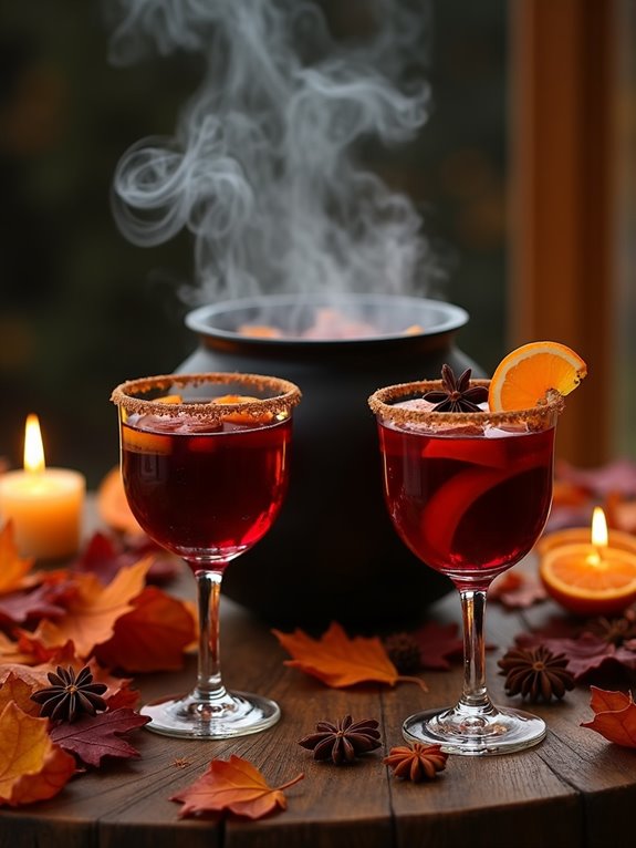 warm aromatic spiced wine