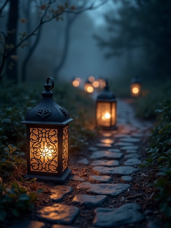 warm inviting outdoor ambiance