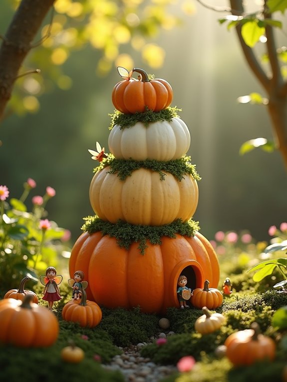 whimsical autumn fairy garden