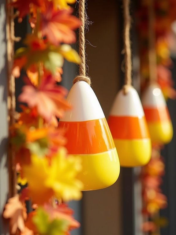 whimsical candy corn decorations