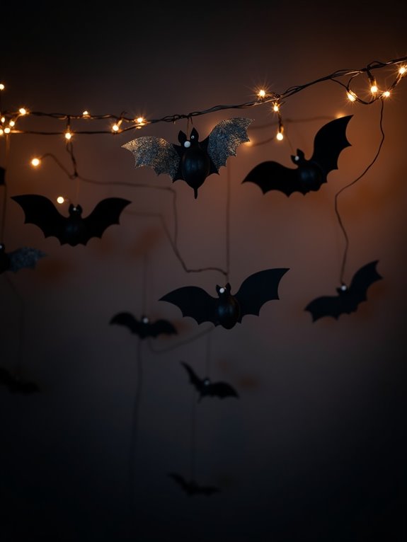 whimsical diy bat garland