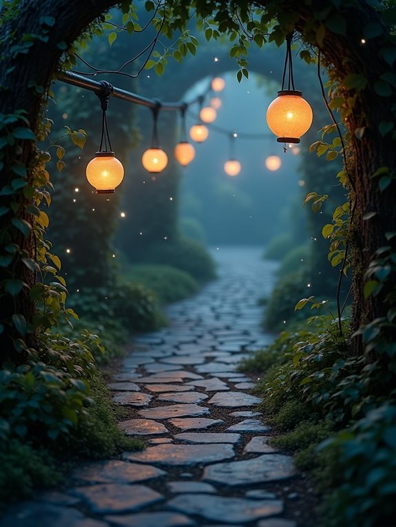 whimsical enchanted garden lights