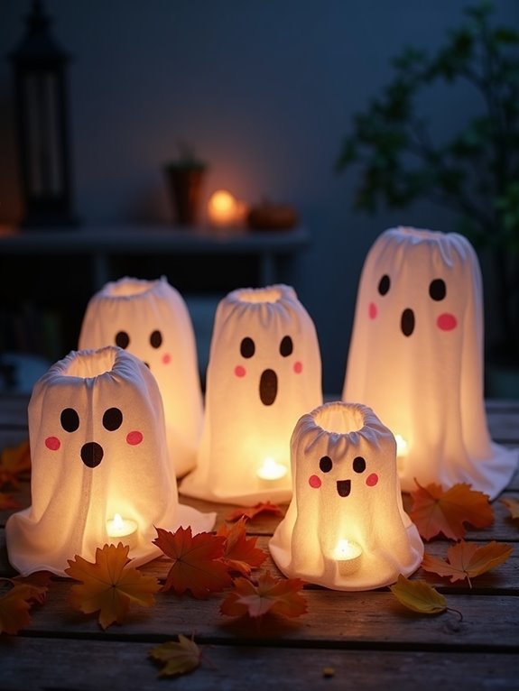 whimsical ghost lantern decor
