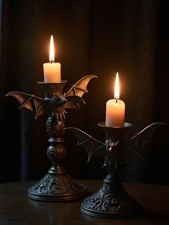 whimsical gothic candle holder