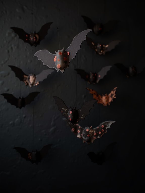 whimsical halloween bat decor