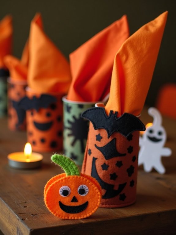 whimsical halloween napkin holders