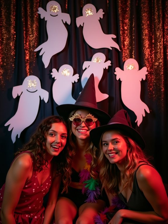 whimsical halloween photo booth