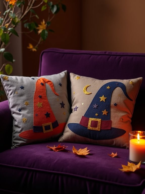 whimsical halloween witch decor