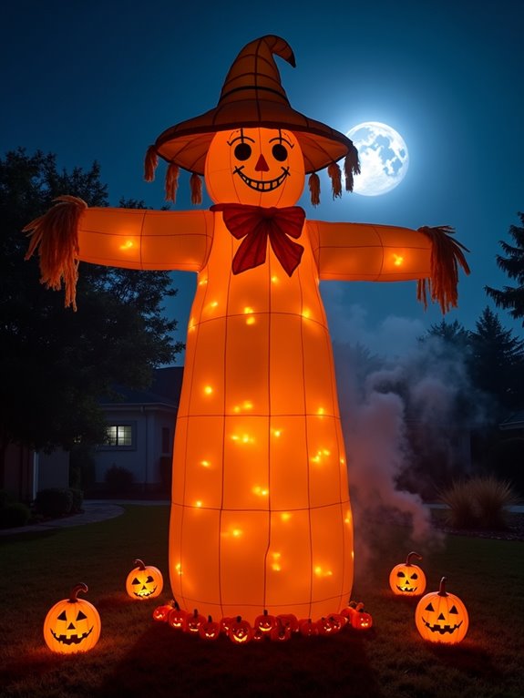 whimsical inflatable halloween decor