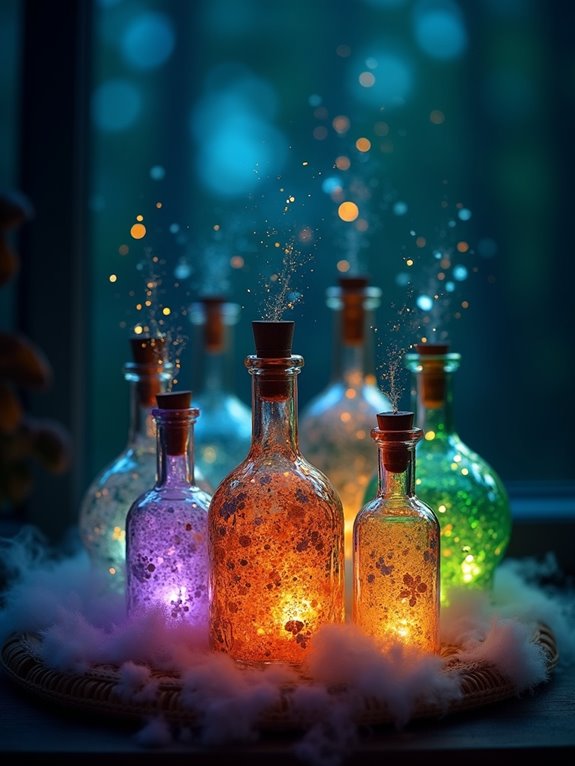 whimsical potion bottle lights
