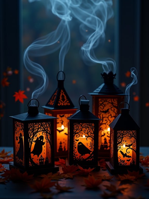 whimsical silhouette lantern crafting