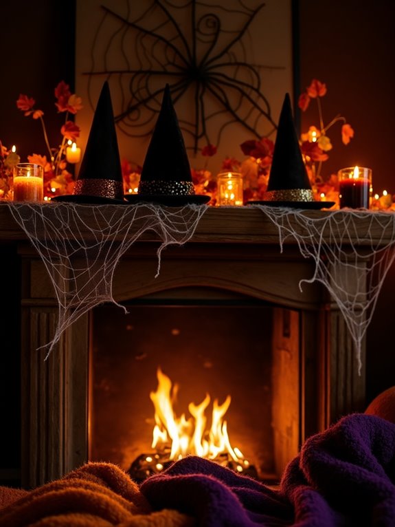 whimsical witch hat decor
