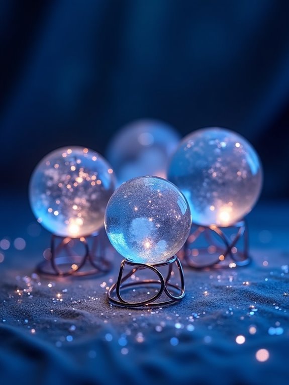 wire led crystal orb