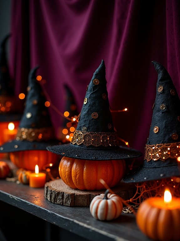 witch hat decor accents