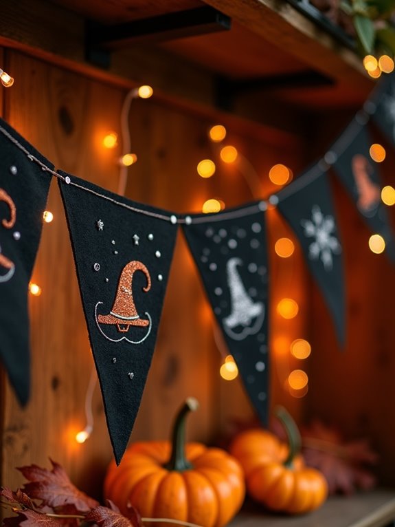 witch hat pennant banners