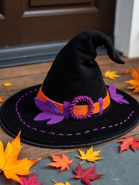 witch s hat door mat
