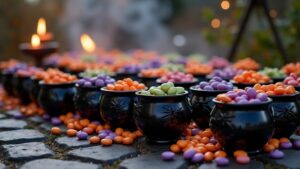 witch themed candy holders