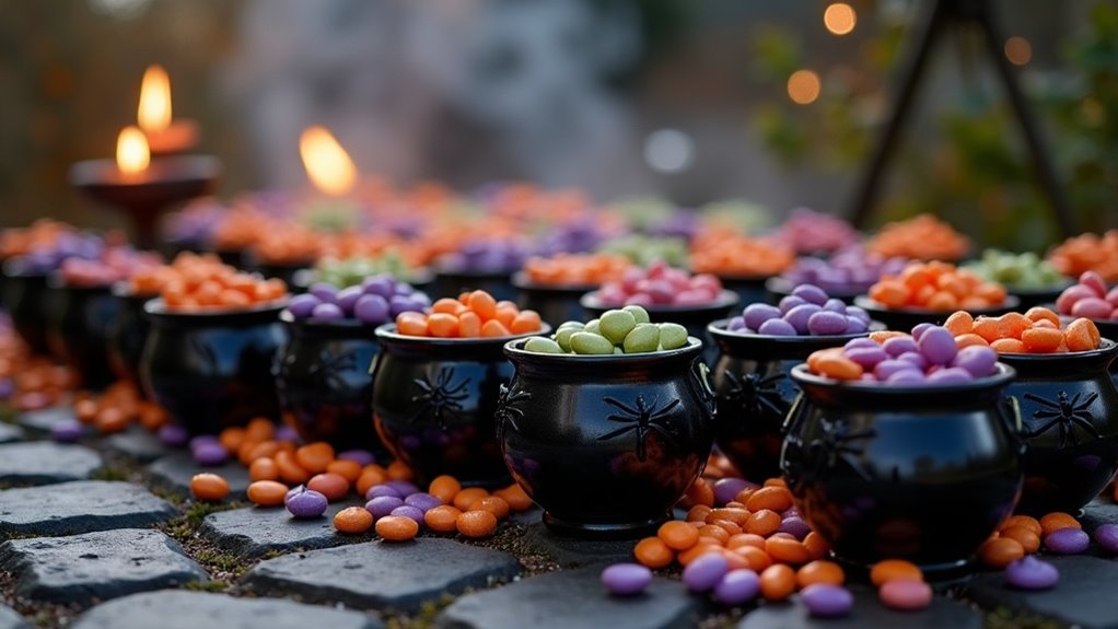 witch themed candy holders