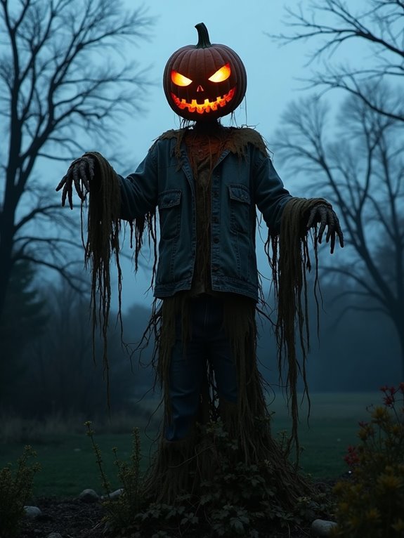 zombie scarecrow garden decoration