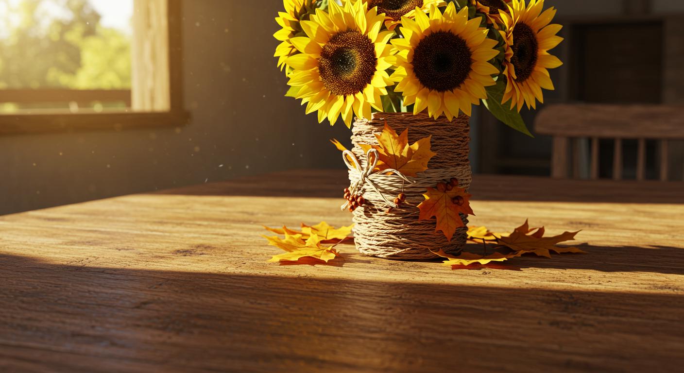 How to Create a Bold Sunflower Vase for Autumn