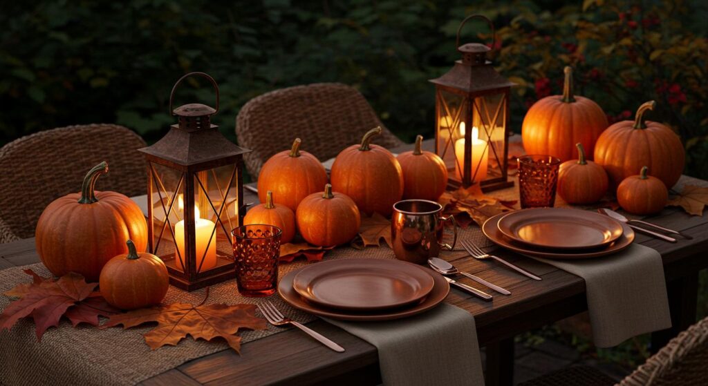 How to Use Lanterns for a Dreamy Autumn Table