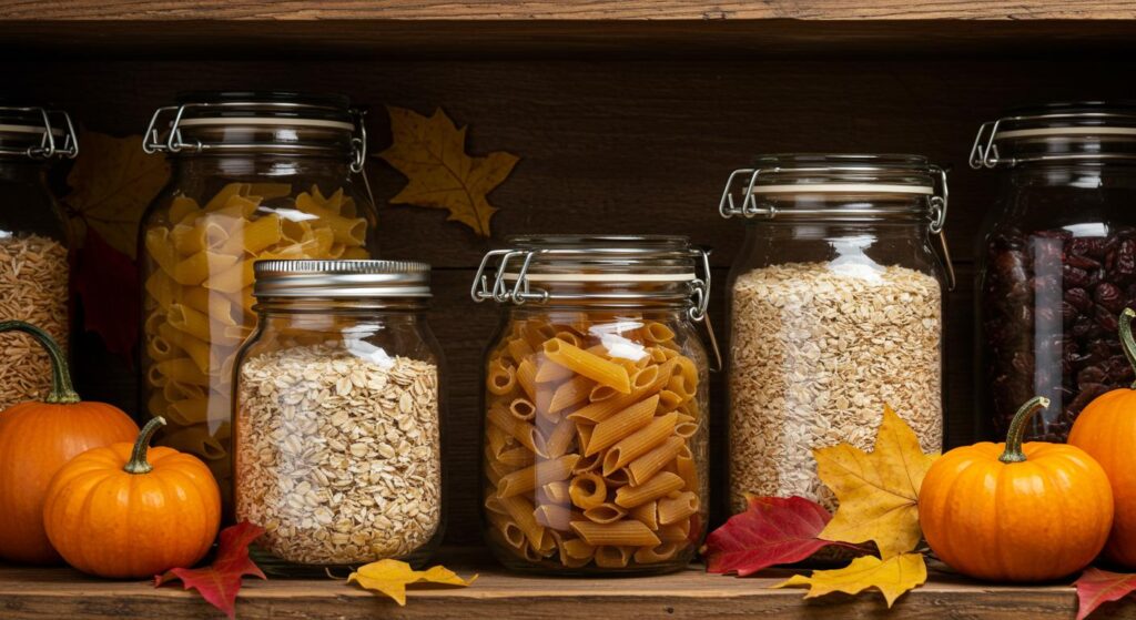 How to Organize Pantry Staples with Fall Mason Jars