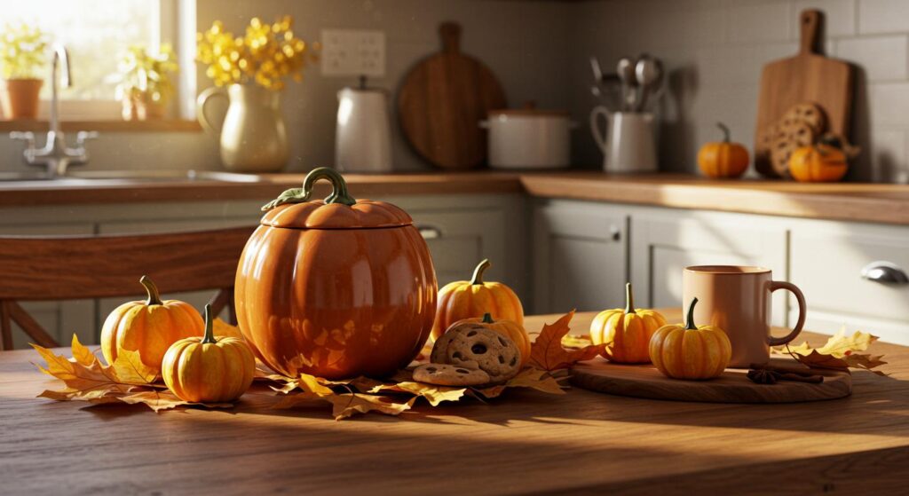 How to Style Pumpkin Cookie Jars for Autumn
