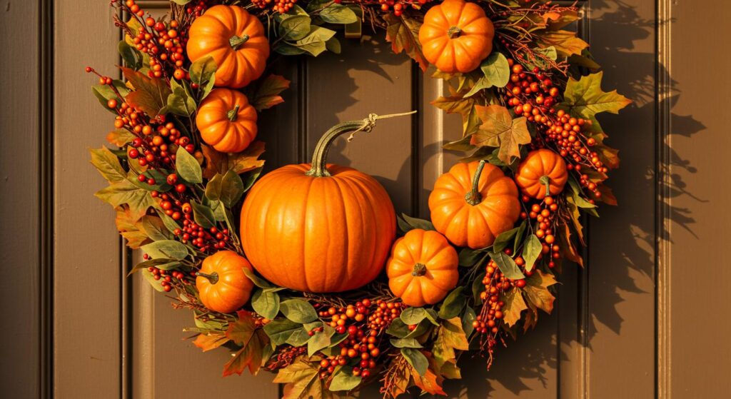 How to DIY a Pumpkin Wreath That Lasts All Season
