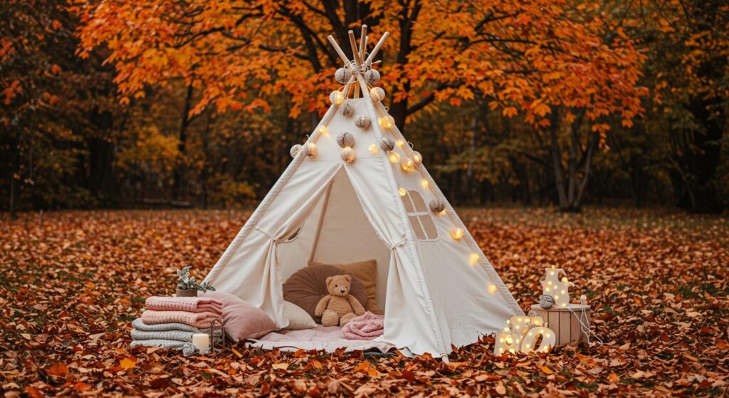 How to Style Teepee Tents for Kids’ Autumn Playtime