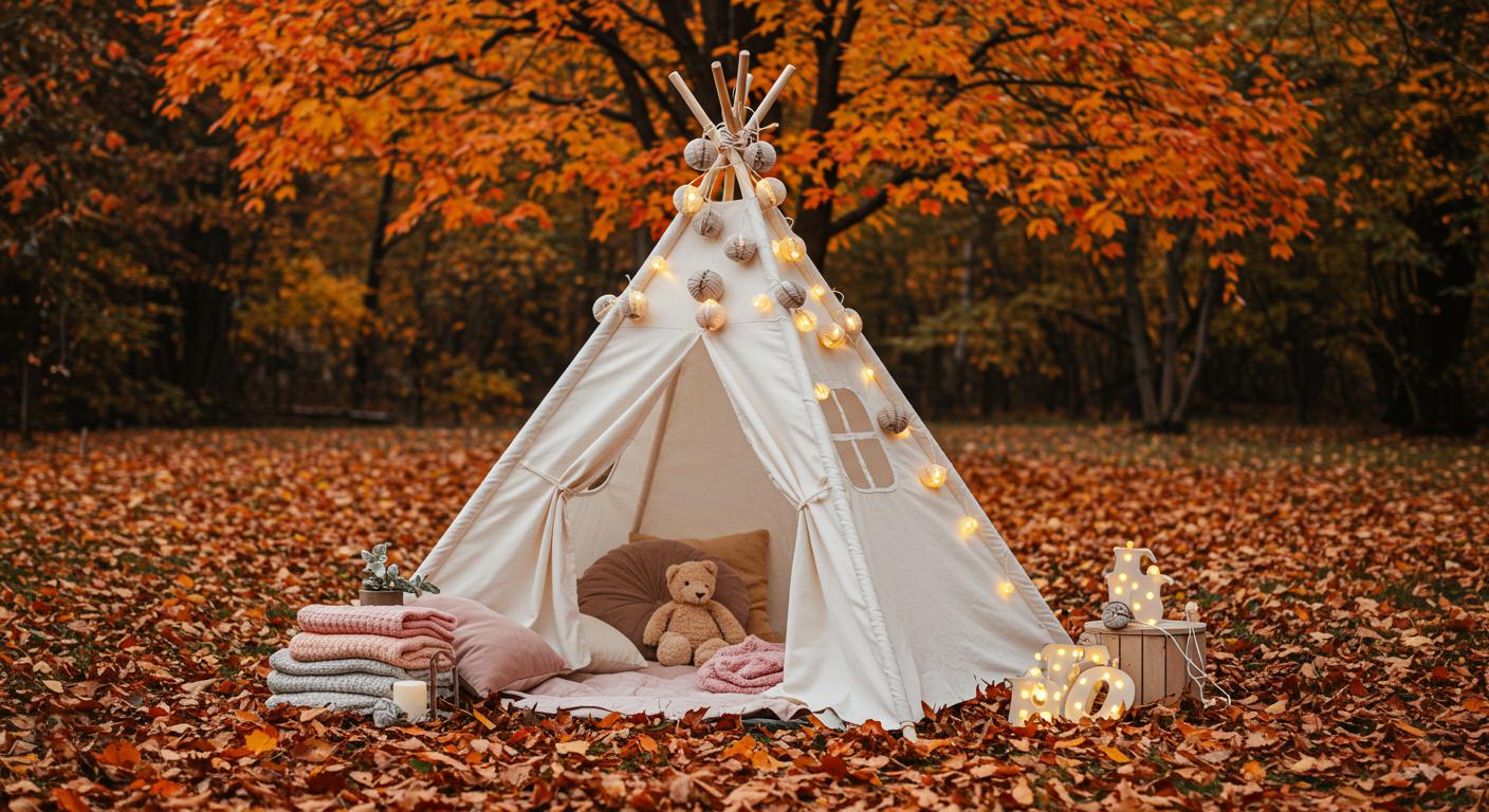 How to Style Teepee Tents for Kids’ Autumn Playtime