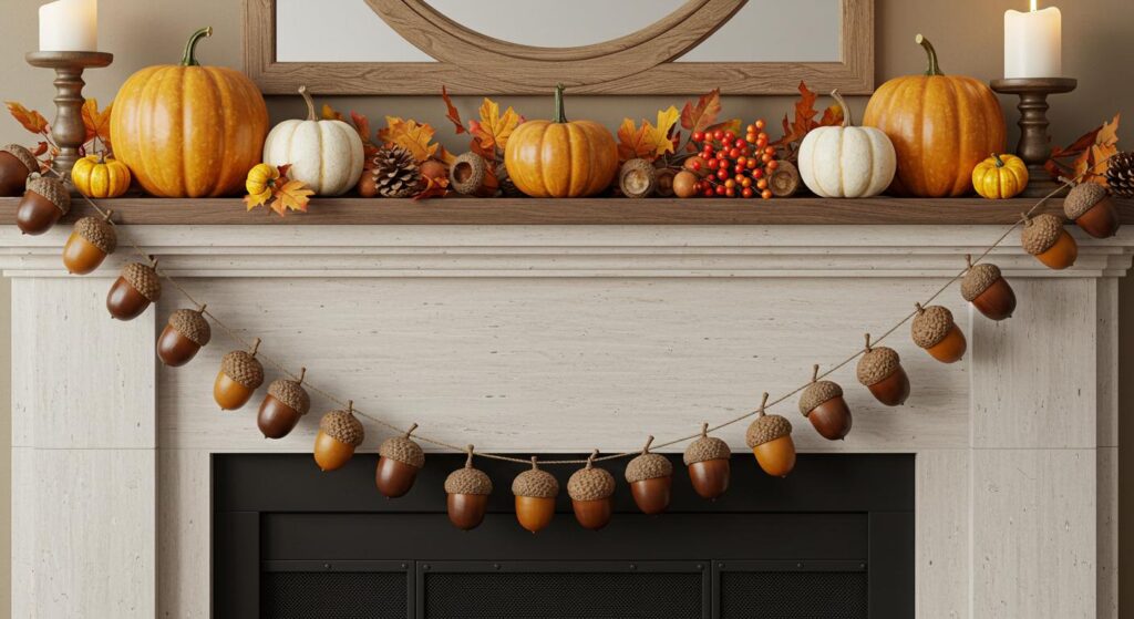 9 DIY Acorn Garland Ideas That Scream Fall