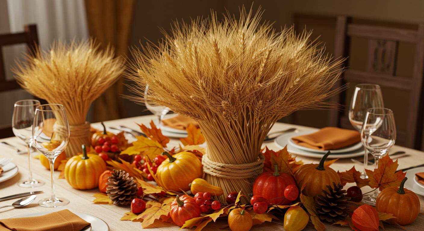 12 Stunning Wheat Bundle Centerpieces for Fall Gatherings