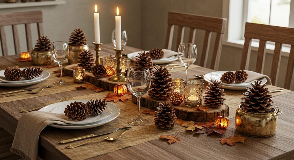 10 Creative Pinecone Fillers for Fall Dining Tables