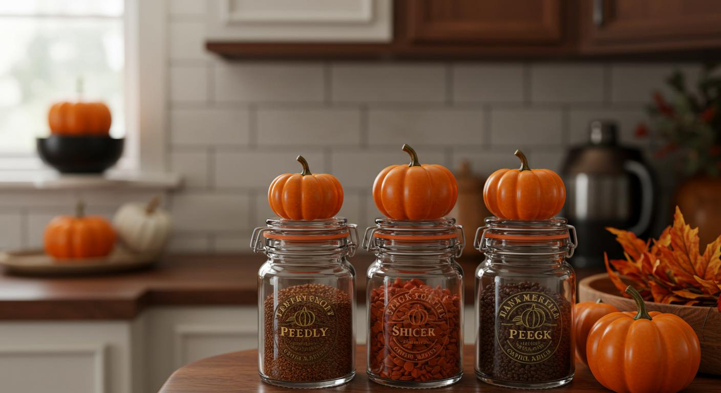 12 Spice Jar Decor Ideas Every Fall Kitchen Needs