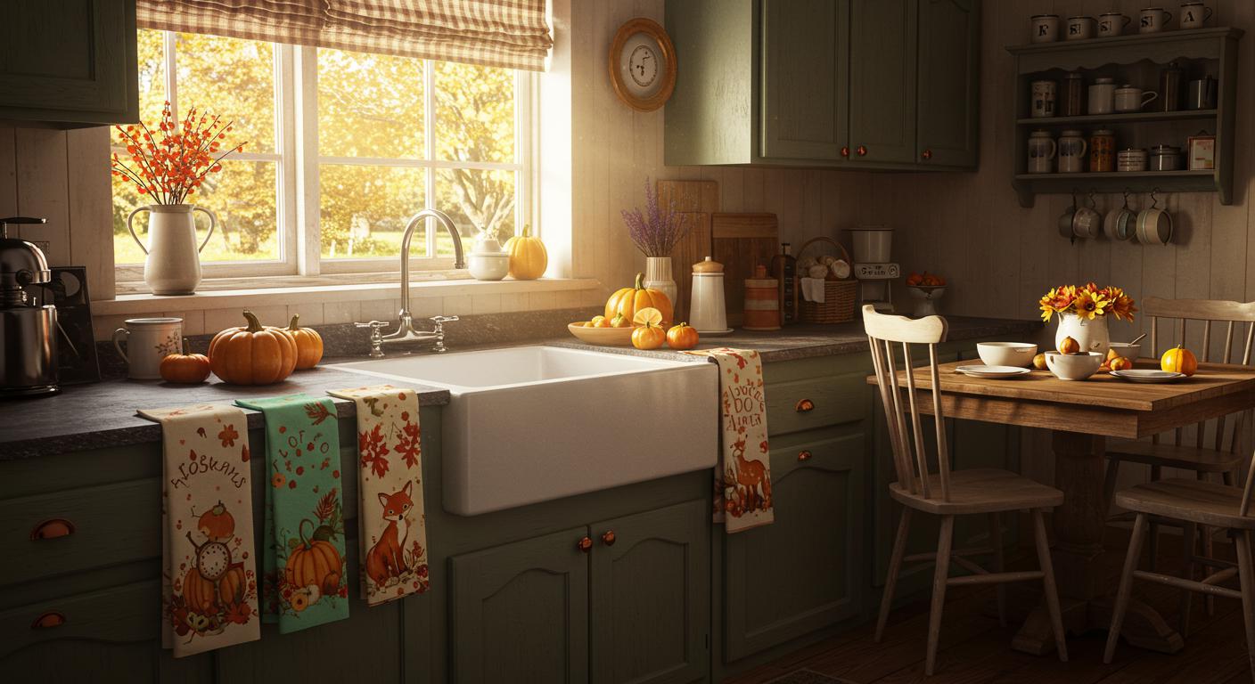 13 Cute Tea Towel Ideas for Autumn Kitchens
