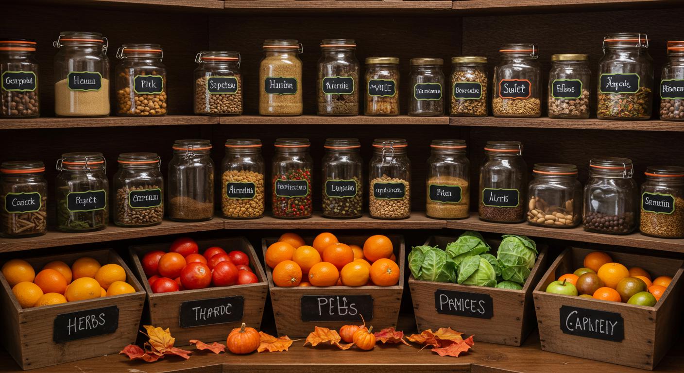 9 Chalkboard Label Ideas for a Rustic Autumn Pantry