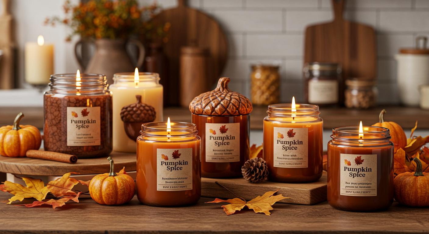 13 Cozy Candle Ideas for Autumn Kitchens