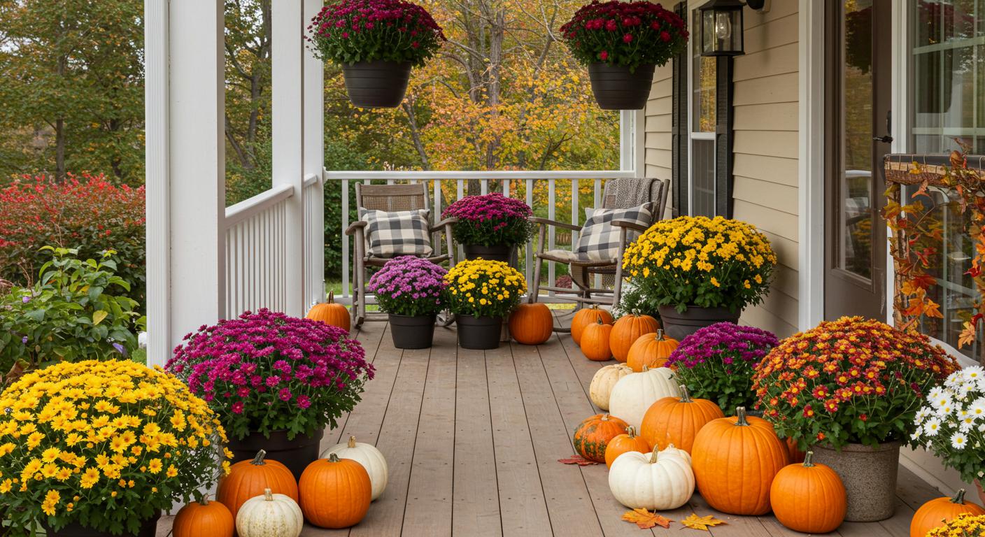 9 Hanging Basket Ideas to Style Your Porch This Autumn