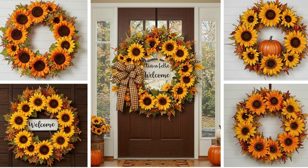 10 Sunflower Wreath Ideas for a Warm Fall Welcome